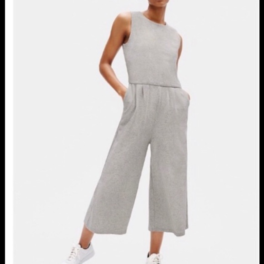 Eileen Fisher Gray Sleeveless Jumpsuit